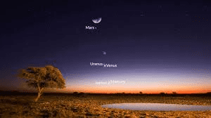 A Rare Sight: Moon, Venus, Mars, and Bright Stars to Align in the Sky This Week