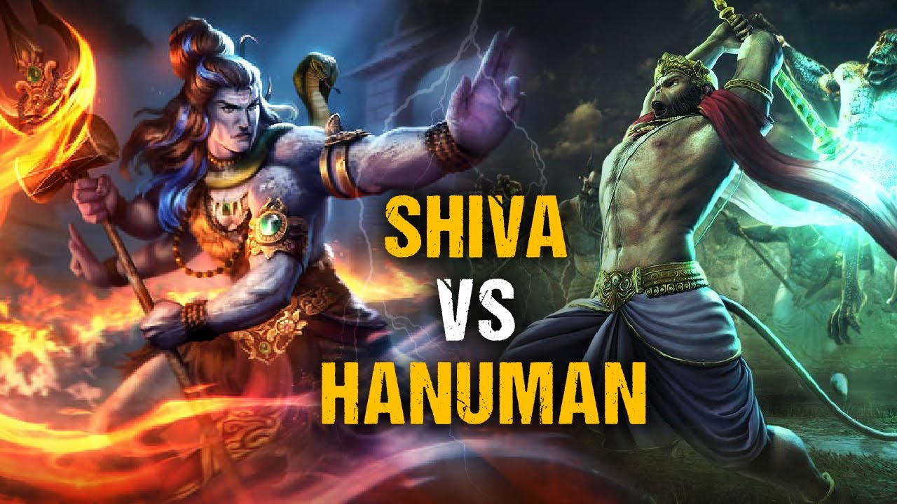 The Epic Battle Between Lord Hanuman and Lord Shiva