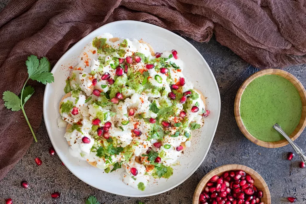 Crunchy Kuttu Papdi Chaat Recipe